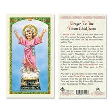 LAMINATED HOLY CARD - DIVINE CHILD